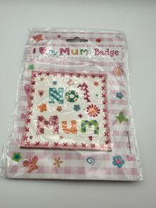 No 1 Mum Badge