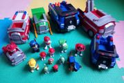 Paw patrol vehicles and figures
