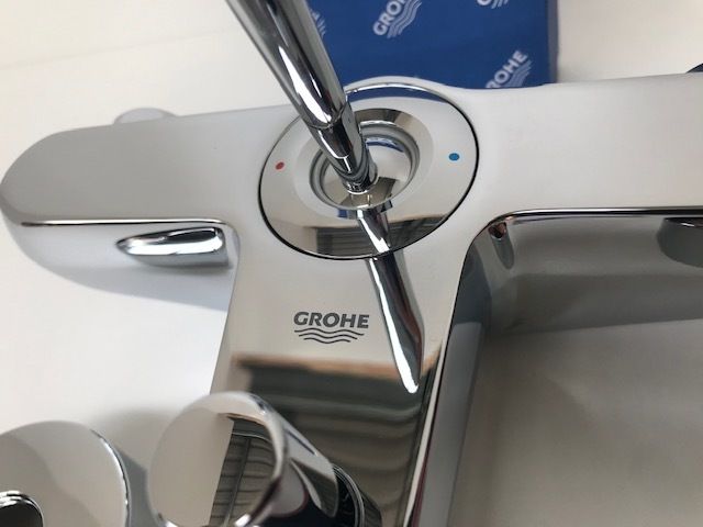 GROHE 23431000 Eurodisc Joy Bath 1/2 Tap with Diverter, Bath/Shower
