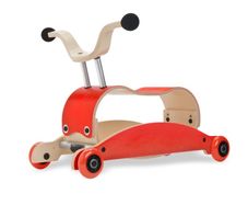 Red Wishbone Mini-Flip 3-in-1 walker, rocker, ride-on