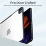 XUNDD Case for iPad Pro 11 Inch 2021 (3rd Generation), Slim Clear Backshell, Shock Absorption Soft TPU Edge Bumper [Support Apple Pencil Charging] - Black Image 3