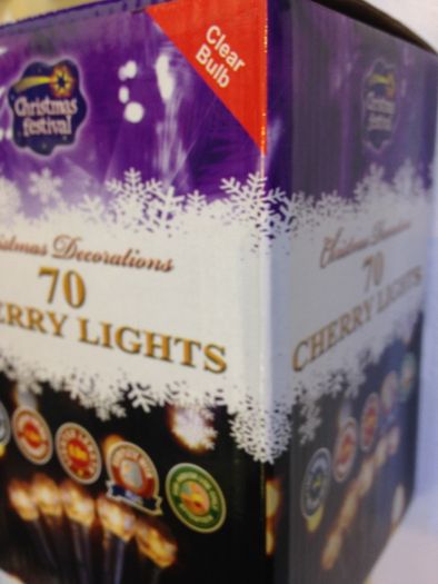 Cherry Lights 70 Christmas Lights Plug in Mains Operated