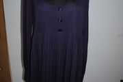 La Redoute Creation long sleeve dark purple pleated midi dress size UK18/20 EU46/48 Perfect condition Postage included