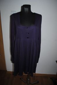 La Redoute Creation long sleeve dark purple pleated midi dress size UK18/20 EU46/48 Perfect condition Postage included