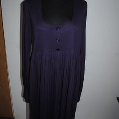 La Redoute Creation long sleeve dark purple pleated midi dress size UK18/20 EU46/48 Perfect condition Postage included