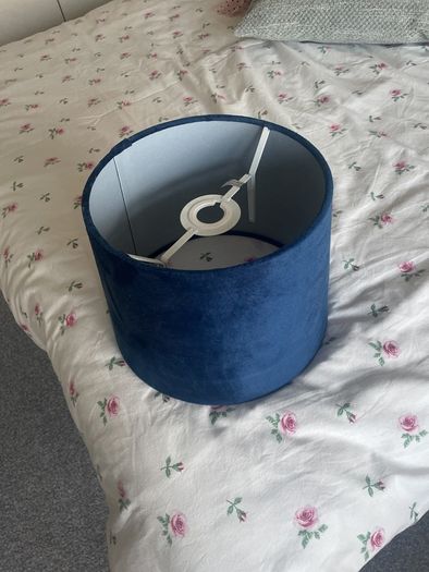 blue lampshade