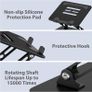 Adjustable Laptop Stand for Desk, Metal Foldable Laptop Riser, Portable Laptop Holder Desktop Book Stands, Ventilated Cooling Computer Notebook Stand Image 6