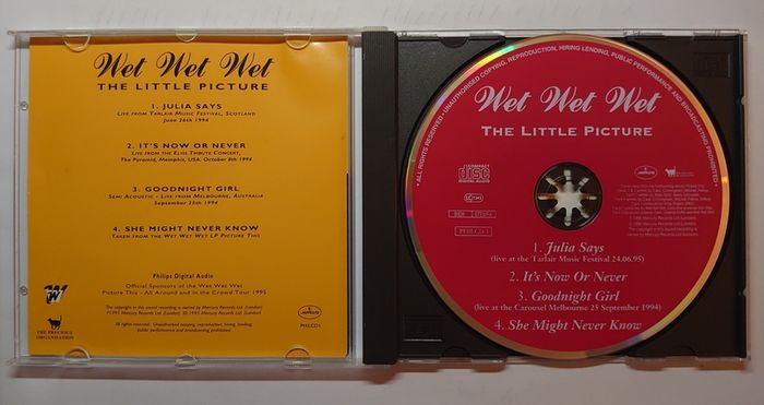 Wet Wet Wet - The Little Picture. CD Single Promo