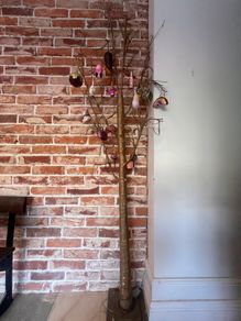 Gold tree with lights