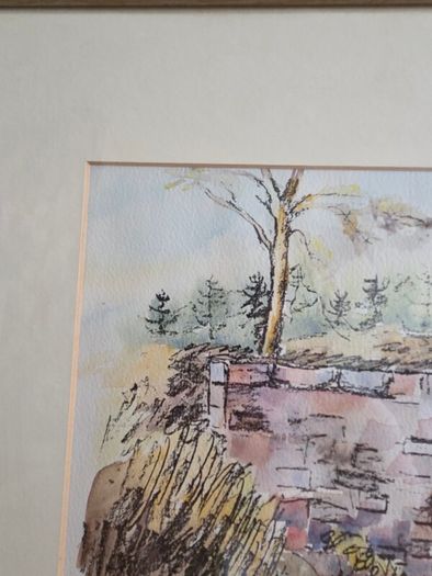 "Bridge at Laragh" Watercolour by Michael Walsh - Signed and dated
