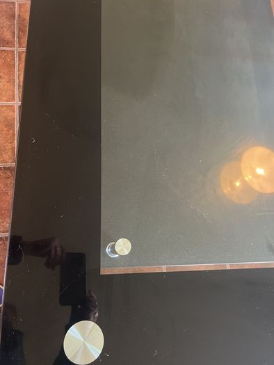 Table glass kitchen dining