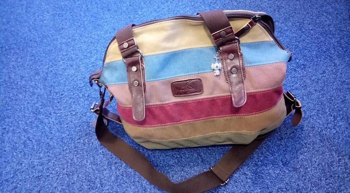 Women's Canvas Multi-Color Hobos Shoulder Bag Tote Handbag