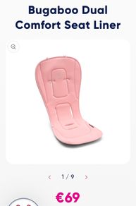 Bugaboo pink seat liner