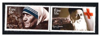 2010 Ireland International Humanitarians - Mother Teresa & Henry Dunant Commemorative Stamp Mint Never Hinged (MNH)