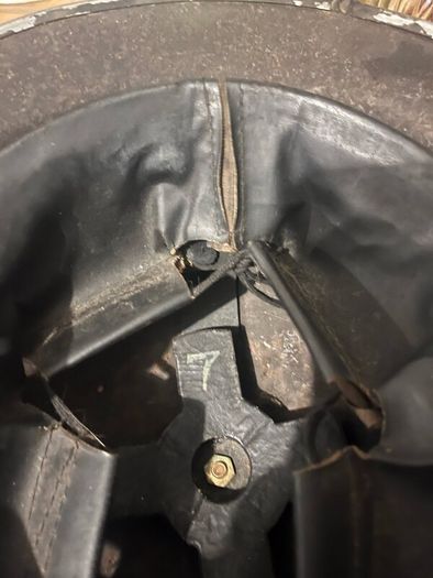 Untouched 1940 WW11 British MKII war helmet