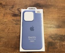 Original Apple iPhone 15 Pro Silicone Case Winter Blue