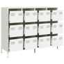 Sideboard White 135x39x103.5 cm Cold-rolled Steel Image 3