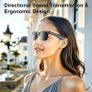Smart Glasses with Wireless HIFI Headphones, Dual Speaker, Touch Control, Rechargeable Lithium Battery, USB Type-C Charging, Ideal for Music and Calls, Wireless Headphones|Modern Eyewear|Wireless Connectivity, Wireless Headphones Image 2