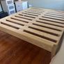 Turned Spindle Leg Platform Bed Ash Image 7