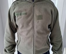 Army khaki green  Fleece. French Army Surplus. Size L
