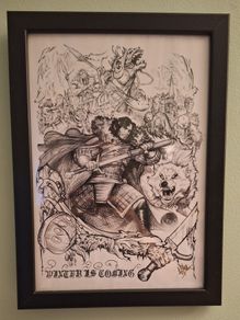 Game Of Thrones Framed Jon Snow Poster