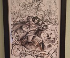 Game Of Thrones Framed Jon Snow Poster