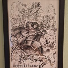 Game Of Thrones Framed Jon Snow Poster