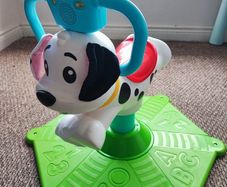 Fisher Price - bounce and spin puppy ride on