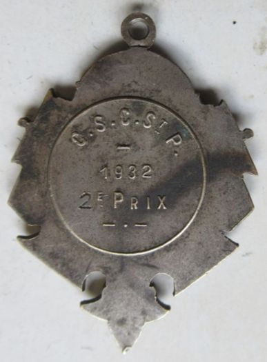 Medal C.S.C.ST.P. 1932  2 prix - shooting