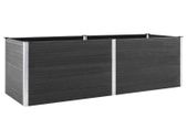 Garden Raised Bed 300x50x91 cm WPC Grey