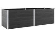 Garden Raised Bed 300x50x91 cm WPC Grey