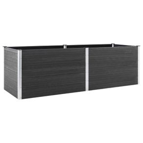 Garden Raised Bed 300x50x91 cm WPC Grey