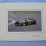 Jordan 198 benson and hedges 1998 Formula 1 car photograph Damon Hill signed photograph Image 2