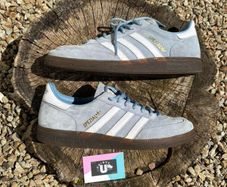 Adidas Spezial Retro Light Blue Suede Gum White Leather