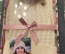 Pulse Accessories Ladies Hat and Snood Set - Cream