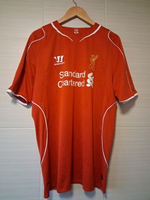 Liverpool Jersey. Official Warrior Liverpool FC Mens Home Jersey.  Steven Gerrard Name And Number. Authentic Original. Not A Modern Day Remake.