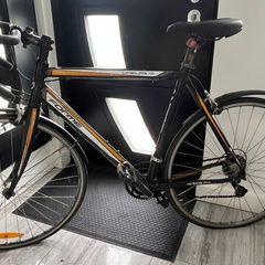 Two Bicycles for Sale Forme Longcliffe 4.0 Road Bike and Black Sport Hybrid with Accessories