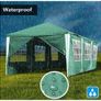3x6M Awning Gazebo Tent with 6 Sidewalls Marquee Party Tent Green Fully Waterproof For Outdoor Event Image 3