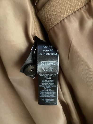 Ladies M&S Full length Camel Coat