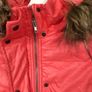 Bershka Pink Salmon Winter Jacket with Detachable hood Image 3