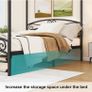 Canopy Bed Frame King Size with Ornate European Style Headboard & Footboard Image 4