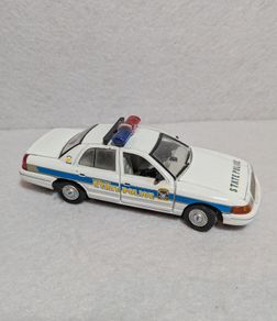 Die cast metal police car