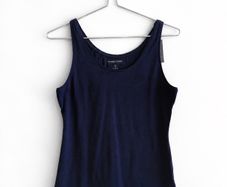 New Dunnes Stores Navy Stretch Vest Top