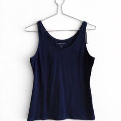 New Dunnes Stores Navy Stretch Vest Top