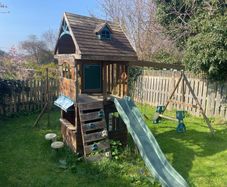 climbing, swings and play house
