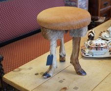Vintage Taxidermy Deer Leg Stool