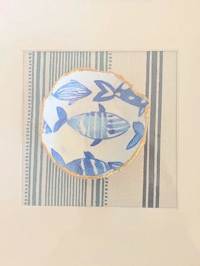 Signed Handmade Bowl in Box Frame  - Great Christmas present