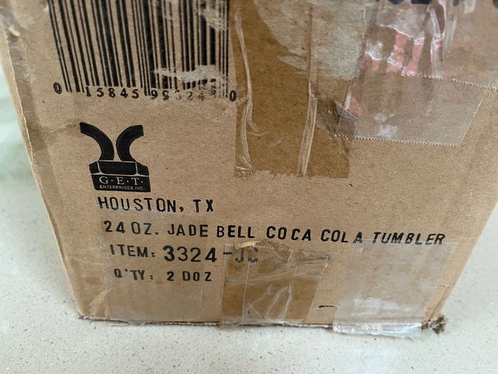 Coca Cola Set of Four Plastic Glasses