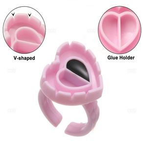 Glue Holder for Eyelash Extension Rings Lash Glue Cups - 50 pcs