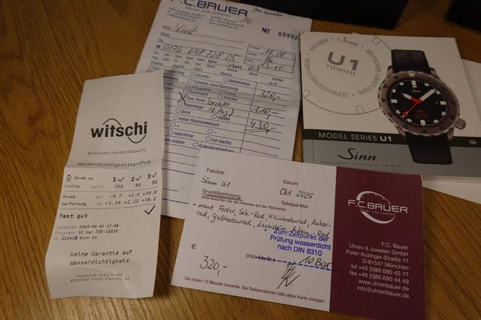 Sinn U1 Watch Full Set